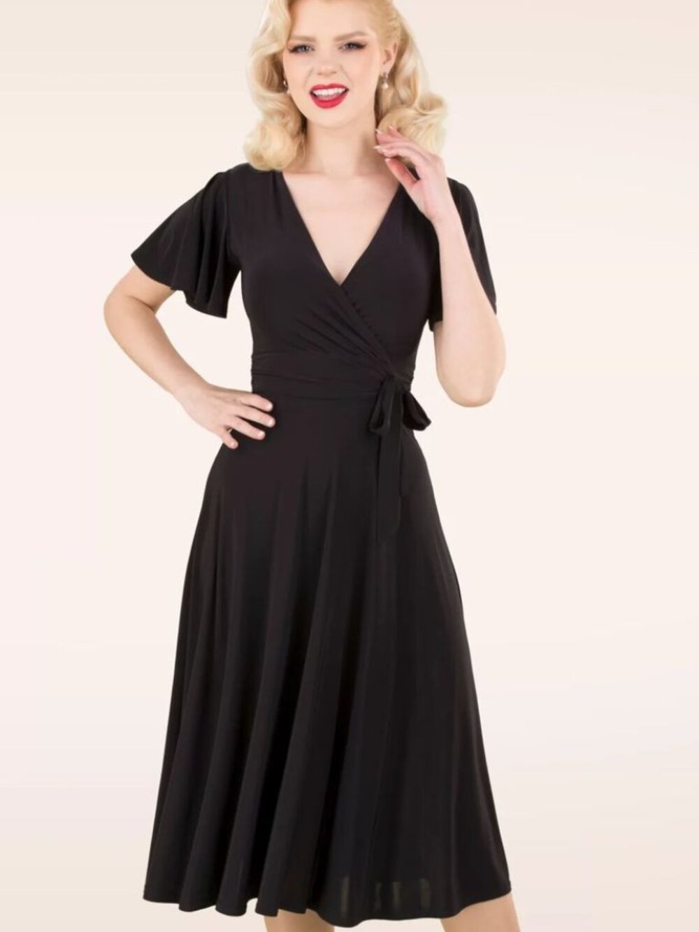 Vintage Chic Irene 1940s Swing Dress Size 16UK